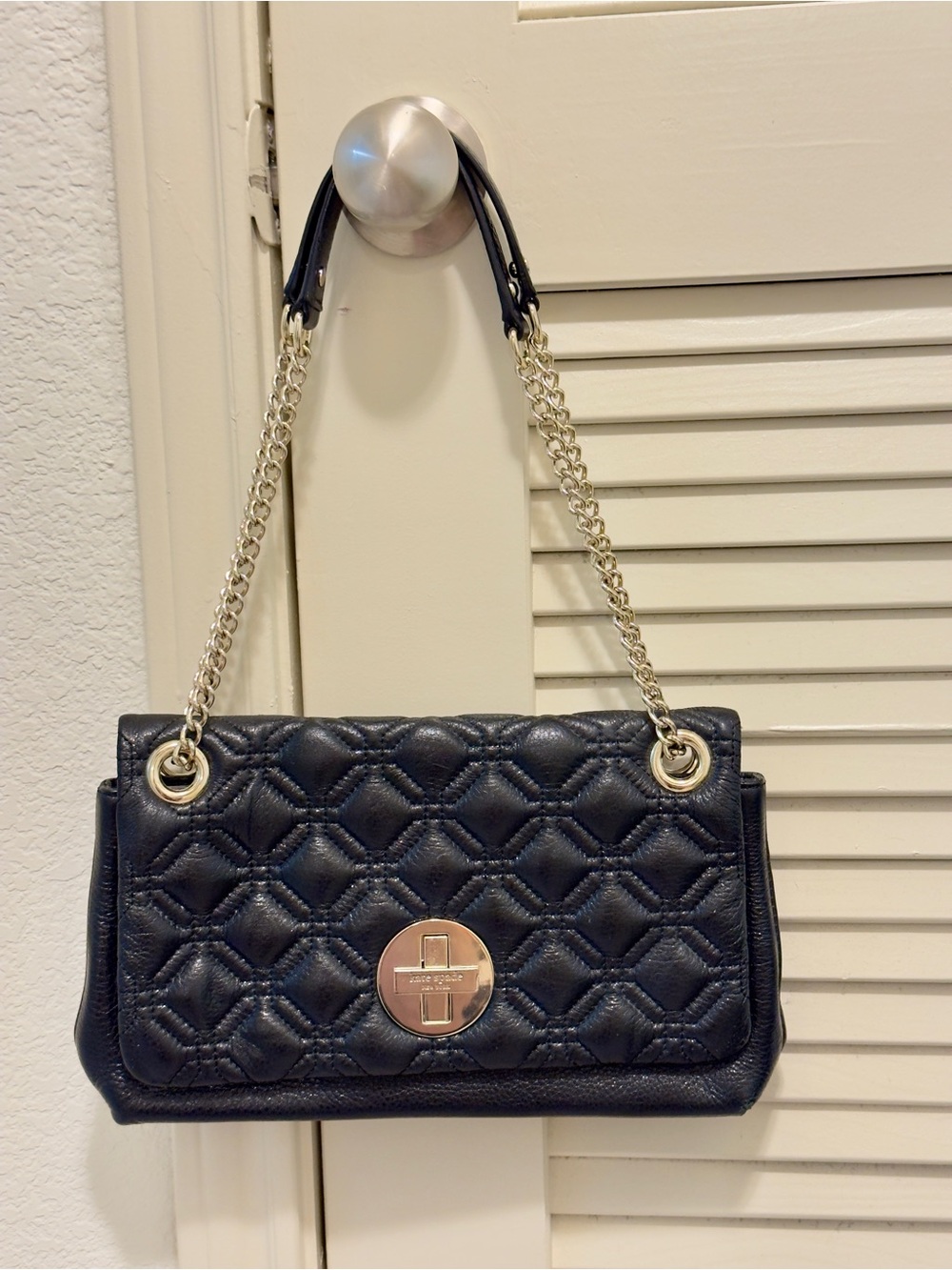 Kate Spade Astor Court Cynthia Black Quilted Bag